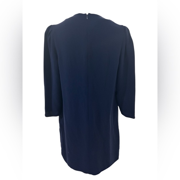 Shoshanna nautical navy blue lace up Nikko mini dress with 3/4 sleeves Size 12 - Picture 4 of 8